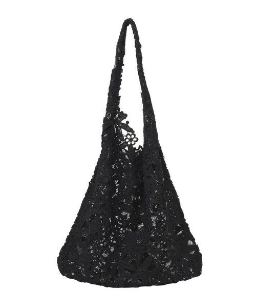 earth music&ecology（アースミュージックアンドエコロジー）の「レースバッグ（トートバッグ・レディース・アイボリー/ブラック・FREE）」の16枚目の写真