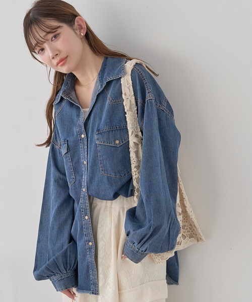 earth music&ecology（アースミュージックアンドエコロジー）の「レースバッグ（トートバッグ・レディース・アイボリー/ブラック・FREE）」の4枚目の写真