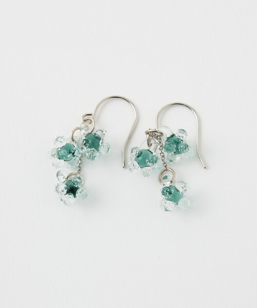HARIO Lampwork Factory(ハリオランプワークファクトリー)の「【HARIO Lampwork Factory】ピアス ひとふさのミモザ(ピアス(両耳用)・レディース・イエロー/グリーン系その他・フリー)」の13枚目の写真