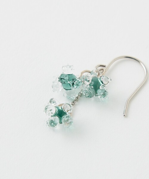 HARIO Lampwork Factory(ハリオランプワークファクトリー)の「【HARIO Lampwork Factory】ピアス ひとふさのミモザ(ピアス(両耳用)・レディース・イエロー/グリーン系その他・フリー)」の15枚目の写真