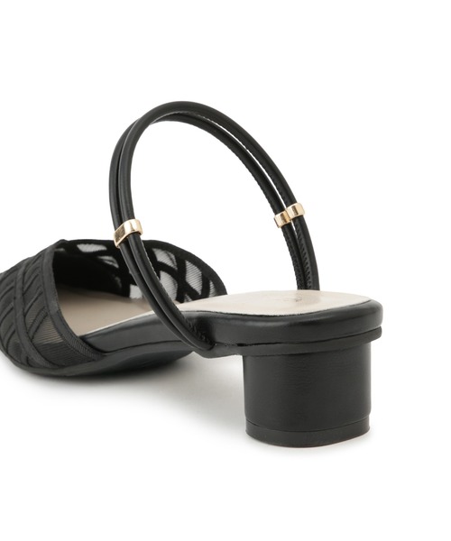 ROPE' PICNIC(ロペピクニック)の「チェックオーガンジーストラップサンダル(サンダル・レディース・ブラック/ピンク系その他2・23.5/24/24.5)」の4枚目の写真