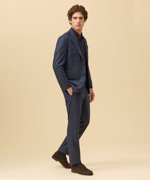 J.PRESS(ジェイプレス)の「夏に嬉しい6つの高機能【J.PRESS-POOL WOOL】【セットアップ対応】ジャージーセットアップ スラックス(スラックス・メンズ・グレー系/ネイビー系9/ベージュ系・74/78/82/86/90/94)」の5枚目の写真