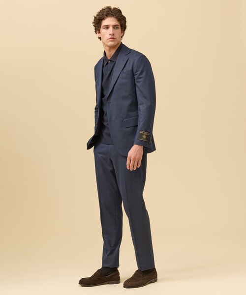 J.PRESS(ジェイプレス)の「夏に嬉しい6つの高機能【J.PRESS-POOL WOOL】【セットアップ対応】ジャージーセットアップ スラックス(スラックス・メンズ・グレー系/ネイビー系9/ベージュ系・74/78/82/86/90/94)」の6枚目の写真