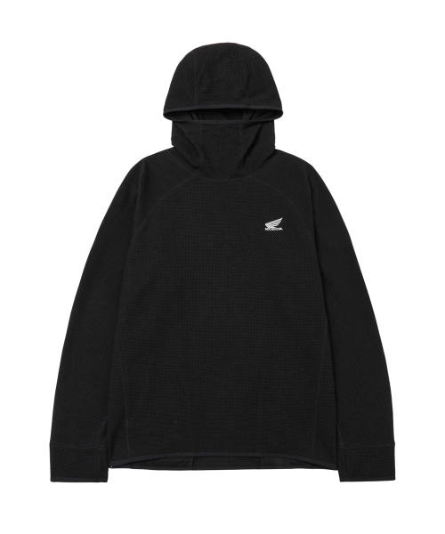 PHYPS MOTORCYCLE(フィップスモーターサイクル)の「H-Tech Waffle Back Pocket Hooded Long Sleeve Black(Tシャツ/カットソー・レディース・その他・X-LARGE/SMALL/MEDIUM/LARGE)」の2枚目の写真