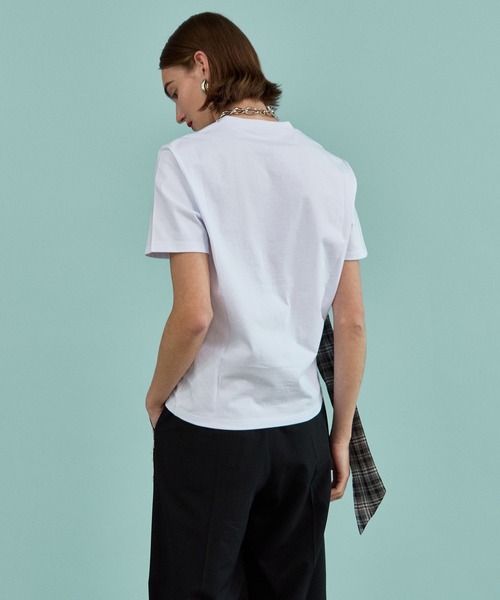 MAISON SPECIAL（メゾンスペシャル）の「Exeperience Logo T-shirts/exeperienceロゴＴシャツ（Tシャツ/カットソー・レディース・オレンジ/グリーン/ホワイト/ブルー/チャコールグレー・FREE）」の9枚目の写真