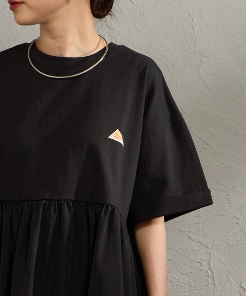 KELTY（ケルティ）の「[KELTY/ケルティ] 別注 ウエスト切替 ペプラムデザインTシャツ（Tシャツ/カットソー・レディース・チャコールグレー/ブラック/グレイッシュベージュ/カーキ・F）」の7枚目の写真