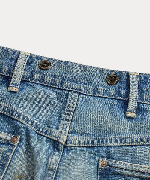 RRL（ダブル アール エル）の「ストレート フィット Eastborough ディストレスト ジーンズ（デニムパンツ・メンズ・ブルー・31/32/31/30/30/32/30/30/29/30/28/30/38/32/36/32/34/32/33/32/32/32/32/30）」の5枚目の写真