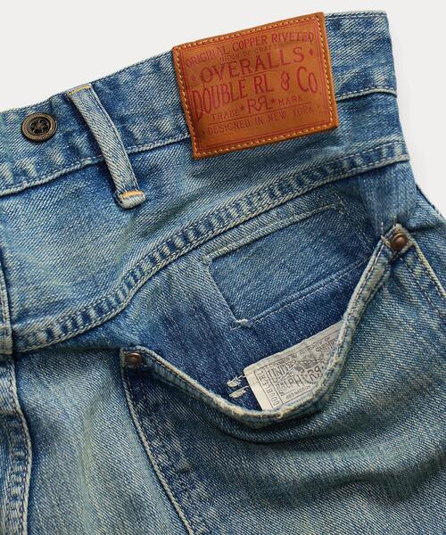 RRL（ダブル アール エル）の「ストレート フィット Eastborough ディストレスト ジーンズ（デニムパンツ・メンズ・ブルー・31/32/31/30/30/32/30/30/29/30/28/30/38/32/36/32/34/32/33/32/32/32/32/30）」の4枚目の写真