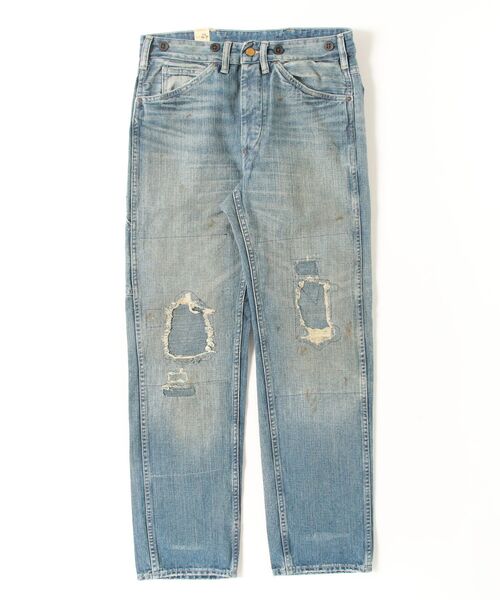 RRL（ダブル アール エル）の「ストレート フィット Eastborough ディストレスト ジーンズ（デニムパンツ・メンズ・ブルー・31/32/31/30/30/32/30/30/29/30/28/30/38/32/36/32/34/32/33/32/32/32/32/30）」の2枚目の写真