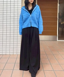 GREENHOX（グリーンホックス）の「ダブルジップケーブルニットパーカー（パーカー）」