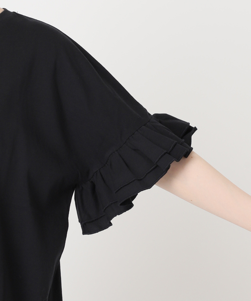 JOURNAL STANDARD relume(ジャーナルスタンダード レリューム)の「《追加》コットンダブルフリルTEE(Tシャツ/カットソー・レディース・ホワイト/ブラック・FREE)」の19枚目の写真