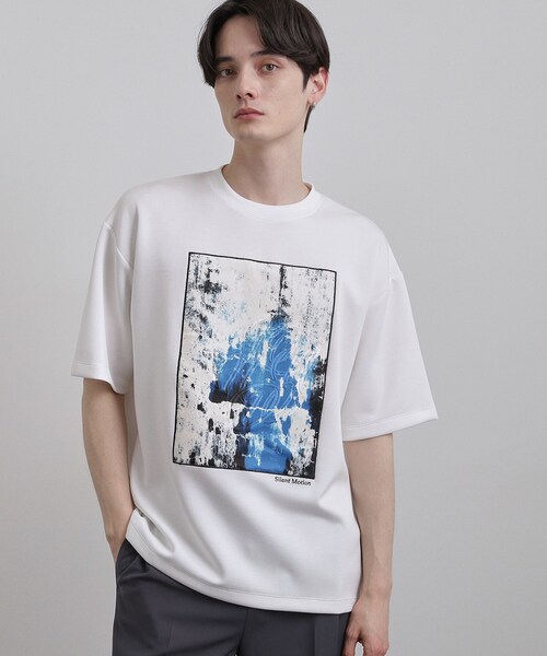 tk.TAKEO KIKUCHI(ティーケータケオキクチ)の「コンシールドエンブロTシャツ(Tシャツ/カットソー・メンズ・ホワイト/ブラック/ライトブルー・02/03)」の19枚目の写真