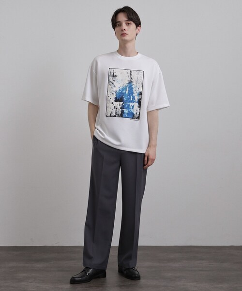 tk.TAKEO KIKUCHI(ティーケータケオキクチ)の「コンシールドエンブロTシャツ(Tシャツ/カットソー・メンズ・ホワイト/ブラック/ライトブルー・02/03)」の21枚目の写真