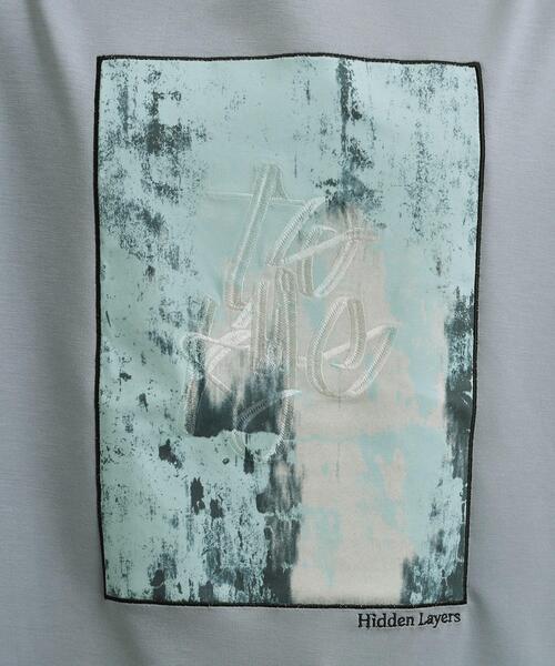 tk.TAKEO KIKUCHI(ティーケータケオキクチ)の「コンシールドエンブロTシャツ(Tシャツ/カットソー・メンズ・ホワイト/ブラック/ライトブルー・02/03)」の9枚目の写真