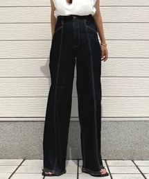 Q | ストレッチデニムパンツ(デニムパンツ)
