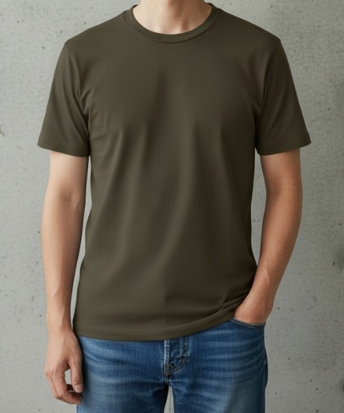 LIFEMAX(ライフマックス)の「【LIFEMAX/ライフマックス】4.3オンスドライTシャツ(ポリジン加工)/【抗菌防臭 ドライ UVカット】18色展開 半袖Tシャツ ポリエステル100% ハニカムメッシュ 速乾 銀イオン ユニセックス 無地(Tシャツ/カットソー・メンズ・チャコールグレー/レッド/ホワイト/ロイヤルブルー/バーガンディー/グリーン系その他/インディゴブルー/ライトパープル/パープル/ネイビー/イエロー系その他/ピンク系その他/カーキ/ブラック/サックスブルー/オレンジ系その他/イエロー系その他2/ターコイズブルー・LARGE/MEDIUM/SMALL/150/130/XXXX-LARGE/XXX-LARGE/XX-LARGE/X-LARGE/X-SMALL)」の5枚目の写真