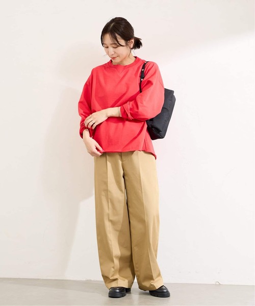 RIDING HIGH（ライディングハイ）の「《追加2》別注【RIDING HIGH/ライディングハイ】7.5ozインレーカットオフTEE（Tシャツ/カットソー・レディース・ベージュ/グリーン/レッド/ホワイト/ブラック・FREE）」の12枚目の写真