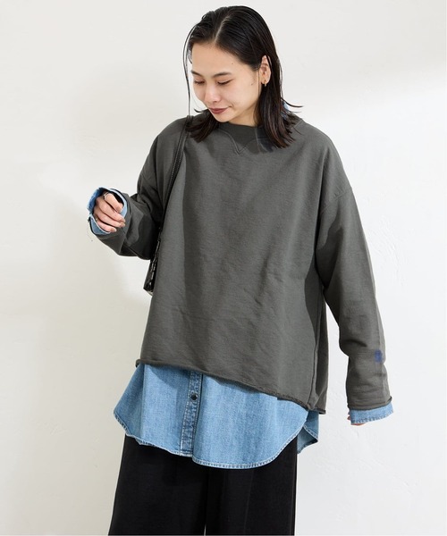 RIDING HIGH（ライディングハイ）の「《追加2》別注【RIDING HIGH/ライディングハイ】7.5ozインレーカットオフTEE（Tシャツ/カットソー・レディース・ベージュ/グリーン/レッド/ホワイト/ブラック・FREE）」の14枚目の写真