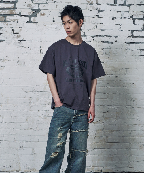 PEID(ペイド)の「PD タイガーワークス 半袖Tシャツ チャコール(Tシャツ/カットソー・レディース・チャコール・2/3/4/5/6/1)」の2枚目の写真
