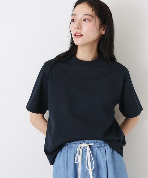 Dessin(デッサン)の「【日本製】和歌山ローズペトールTシャツ(Tシャツ/カットソー・レディース・ホワイト/ネイビー・01/02/03)」の7枚目の写真