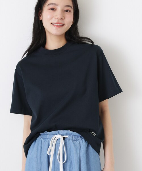 Dessin(デッサン)の「【日本製】和歌山ローズペトールTシャツ(Tシャツ/カットソー・レディース・ホワイト/ネイビー・01/02/03)」の8枚目の写真