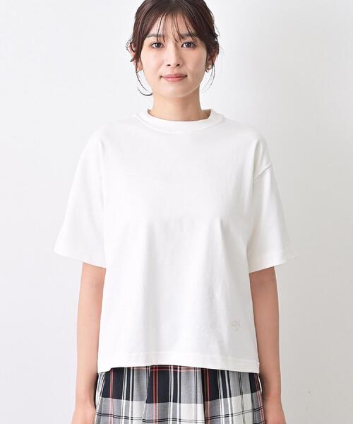 Dessin(デッサン)の「【日本製】和歌山ローズペトールTシャツ(Tシャツ/カットソー・レディース・ホワイト/ネイビー・01/02/03)」の11枚目の写真