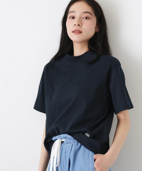 Dessin(デッサン)の「【日本製】和歌山ローズペトールTシャツ(Tシャツ/カットソー・レディース・ホワイト/ネイビー・01/02/03)」の2枚目の写真