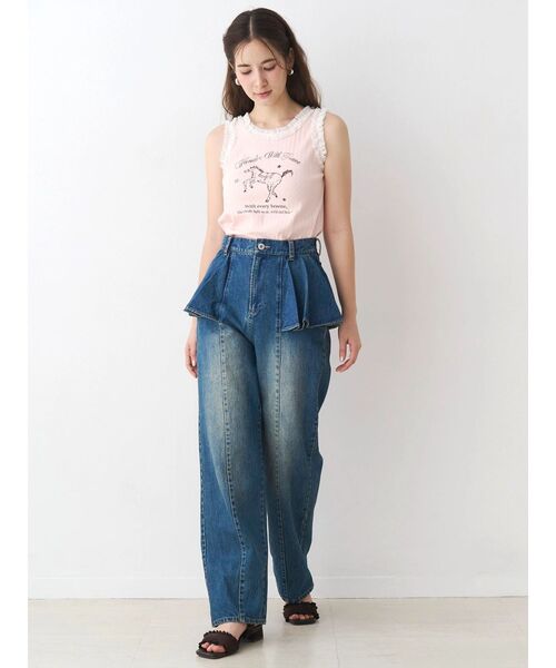 CALNAMUR（カルナムール）の「ウエスタングラフィックタンクトップ（タンクトップ・レディース・ホワイト/ピンク/ブラウン・FREE）」の5枚目の写真