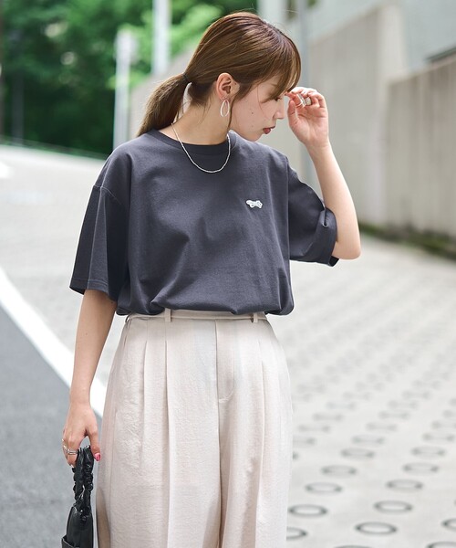 coen(コーエン)の「【Penneys(ぺニーズ)別注】 ベーシックアソート半袖T(Tシャツ/カットソー・レディース・ナチュラル/オフホワイト/ライム/その他2/その他1/ダークグレー・L/M)」の14枚目の写真