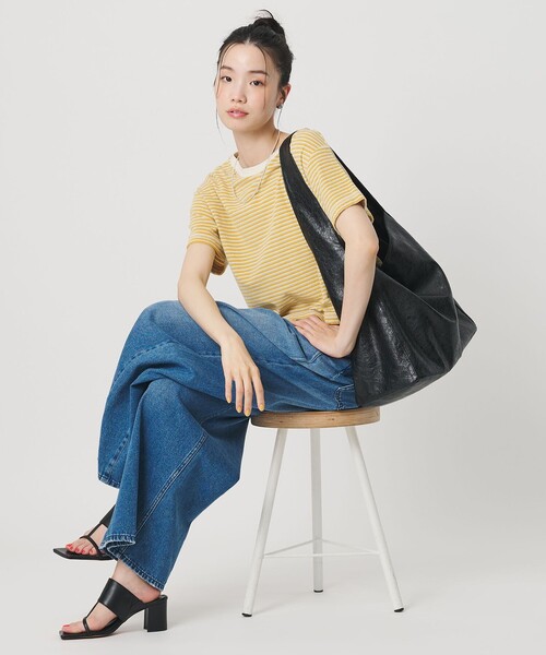 BEAUTY&YOUTH UNITED ARROWS(ビューティーアンドユースユナイテッドアローズ)の「レザーライク ビッグ ワンショルダーバッグ(ショルダーバッグ・レディース・ブラック/ダークブラウン・FREE)」の7枚目の写真