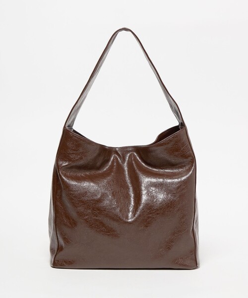 BEAUTY&YOUTH UNITED ARROWS(ビューティーアンドユースユナイテッドアローズ)の「レザーライク ビッグ ワンショルダーバッグ(ショルダーバッグ・レディース・ブラック/ダークブラウン・FREE)」の10枚目の写真