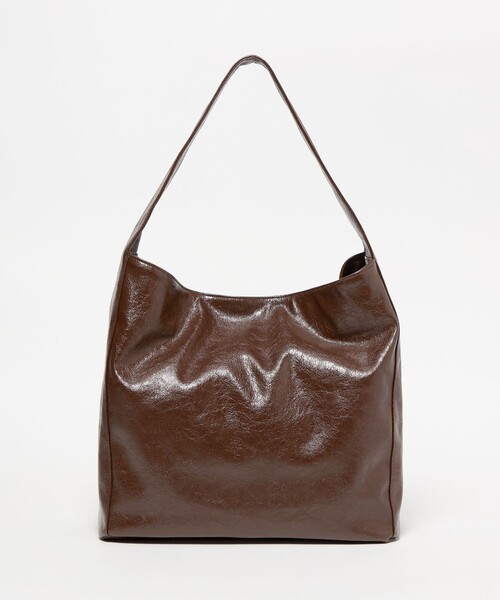 BEAUTY&YOUTH UNITED ARROWS(ビューティーアンドユースユナイテッドアローズ)の「レザーライク ビッグ ワンショルダーバッグ(ショルダーバッグ・レディース・ブラック/ダークブラウン・FREE)」の12枚目の写真