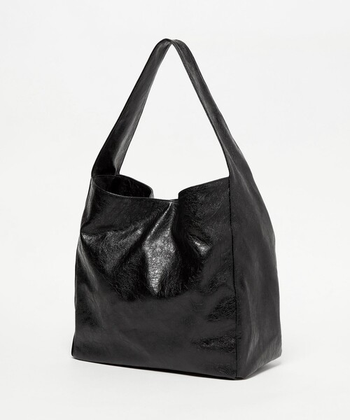 BEAUTY&YOUTH UNITED ARROWS(ビューティーアンドユースユナイテッドアローズ)の「レザーライク ビッグ ワンショルダーバッグ(ショルダーバッグ・レディース・ブラック/ダークブラウン・FREE)」の21枚目の写真