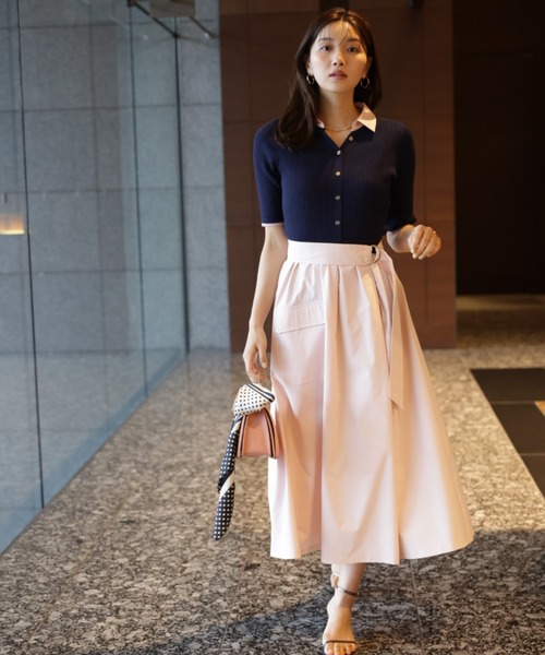 JUSGLITTY（ジャスグリッティー）の「スキッパードッキングワークワンピース（ワンピース・レディース・ブルー系その他2・2/1）」の3枚目の写真