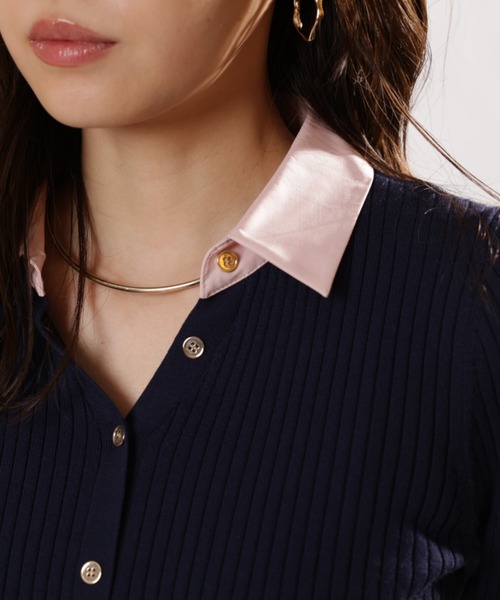 JUSGLITTY（ジャスグリッティー）の「スキッパードッキングワークワンピース（ワンピース・レディース・ブルー系その他2・2/1）」の11枚目の写真