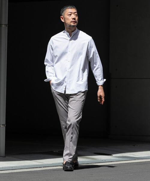 URBAN RESEARCH ROSSO MEN(アーバンリサーチロッソメン)の「『WEB限定』『イージーケア』『XLサイズあり』アーバンリラックスリネンバンドシャツ(シャツ/ブラウス・メンズ・ブラック/アイボリー/カーキ/ネイビー/ブルー/ホワイト・X-LARGE/LARGE/MEDIUM/SMALL)」の9枚目の写真