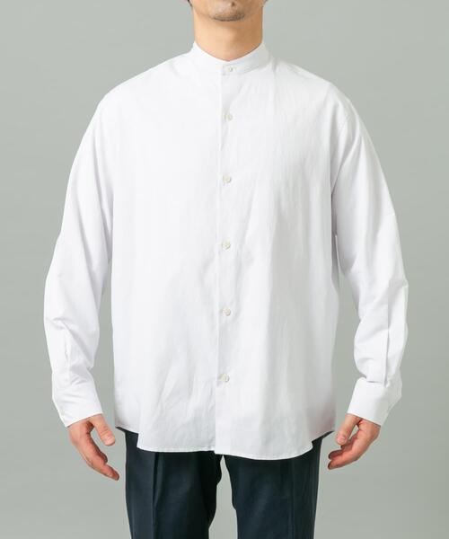 URBAN RESEARCH ROSSO MEN(アーバンリサーチロッソメン)の「『WEB限定』『イージーケア』『XLサイズあり』アーバンリラックスリネンバンドシャツ(シャツ/ブラウス・メンズ・ブラック/アイボリー/カーキ/ネイビー/ブルー/ホワイト・X-LARGE/LARGE/MEDIUM/SMALL)」の14枚目の写真