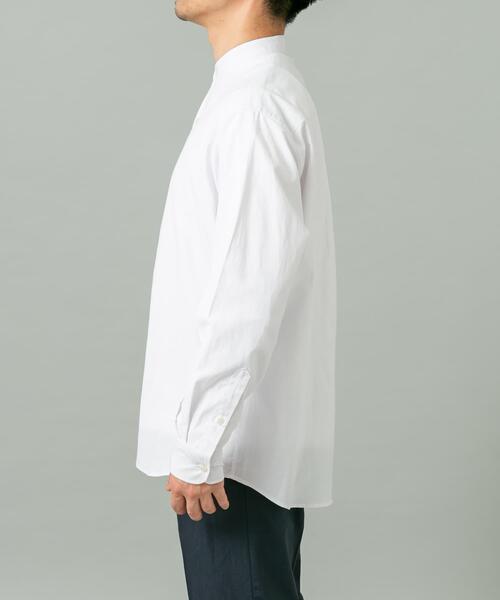 URBAN RESEARCH ROSSO MEN(アーバンリサーチロッソメン)の「『WEB限定』『イージーケア』『XLサイズあり』アーバンリラックスリネンバンドシャツ(シャツ/ブラウス・メンズ・ブラック/アイボリー/カーキ/ネイビー/ブルー/ホワイト・X-LARGE/LARGE/MEDIUM/SMALL)」の15枚目の写真