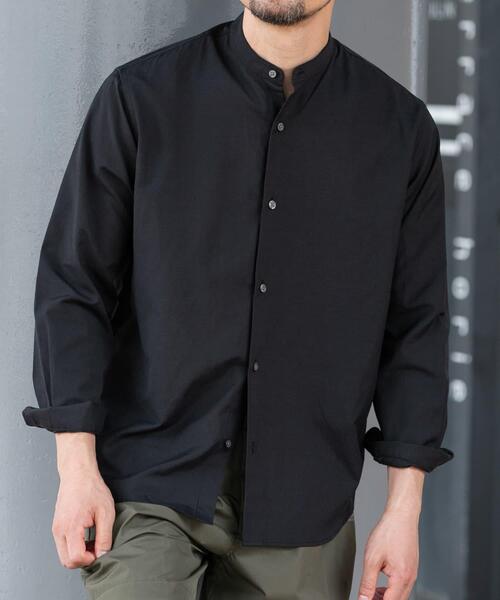URBAN RESEARCH ROSSO MEN(アーバンリサーチロッソメン)の「『WEB限定』『イージーケア』『XLサイズあり』アーバンリラックスリネンバンドシャツ(シャツ/ブラウス・メンズ・ブラック/アイボリー/カーキ/ネイビー/ブルー/ホワイト・X-LARGE/LARGE/MEDIUM/SMALL)」の19枚目の写真
