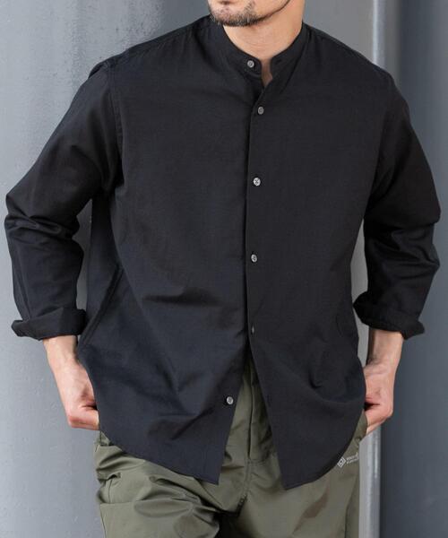 URBAN RESEARCH ROSSO MEN(アーバンリサーチロッソメン)の「『WEB限定』『イージーケア』『XLサイズあり』アーバンリラックスリネンバンドシャツ(シャツ/ブラウス・メンズ・ブラック/アイボリー/カーキ/ネイビー/ブルー/ホワイト・X-LARGE/LARGE/MEDIUM/SMALL)」の20枚目の写真