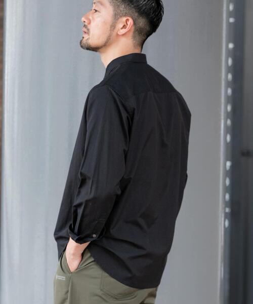 URBAN RESEARCH ROSSO MEN(アーバンリサーチロッソメン)の「『WEB限定』『イージーケア』『XLサイズあり』アーバンリラックスリネンバンドシャツ(シャツ/ブラウス・メンズ・ブラック/アイボリー/カーキ/ネイビー/ブルー/ホワイト・X-LARGE/LARGE/MEDIUM/SMALL)」の21枚目の写真