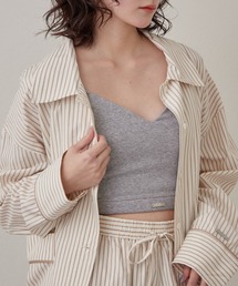 mline（エムライン）の「[mline]パット付き プレートシンプルキャミ（キャミソール）」