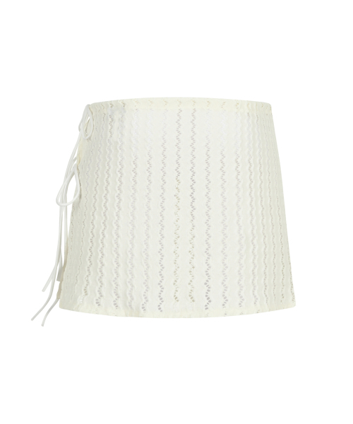 S'EST（エスイーエスティー）の「Wave Short Wrap Skirt Ivory（スカート・レディース・その他・FREE）」の4枚目の写真