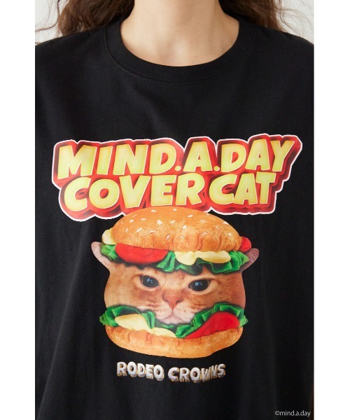 RODEO CROWNS WIDE BOWL(ロデオクラウンズワイドボウル)の「(MIND.A.DAY)アソートCAT Tシャツ(Tシャツ/カットソー・レディース・グリーン/ブラック/ライトブルー/オフホワイト・MEDIUM/LARGE)」の21枚目の写真