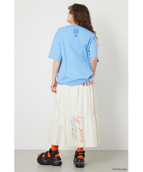 RODEO CROWNS WIDE BOWL(ロデオクラウンズワイドボウル)の「(MIND.A.DAY)アソートCAT Tシャツ(Tシャツ/カットソー・レディース・グリーン/ブラック/ライトブルー/オフホワイト・MEDIUM/LARGE)」の6枚目の写真
