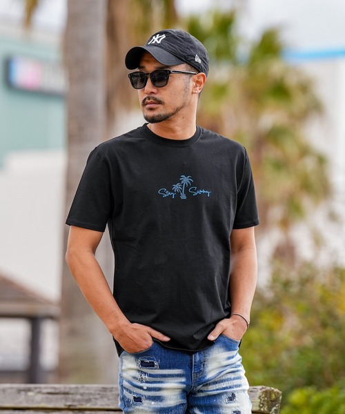 adamsJUGGLER(アダムスジャグラー)の「RTEGパームツリー&ガールティー(Tシャツ/カットソー・メンズ・ブラック/ホワイト・S/XXL/XL/L/M)」の18枚目の写真
