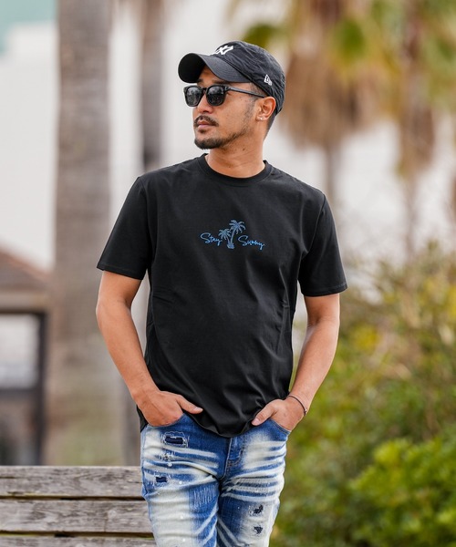 adamsJUGGLER(アダムスジャグラー)の「RTEGパームツリー&ガールティー(Tシャツ/カットソー・メンズ・ブラック/ホワイト・S/XXL/XL/L/M)」の20枚目の写真
