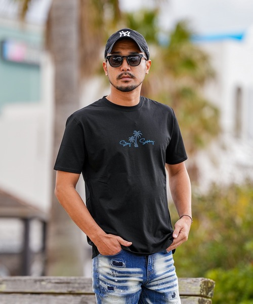 adamsJUGGLER(アダムスジャグラー)の「RTEGパームツリー&ガールティー(Tシャツ/カットソー・メンズ・ブラック/ホワイト・S/XXL/XL/L/M)」の21枚目の写真