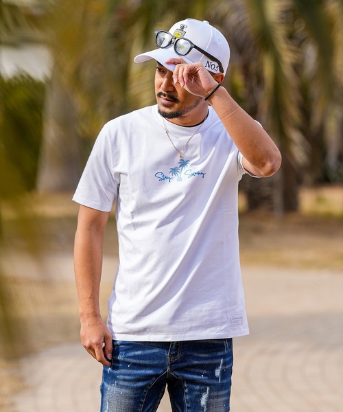 adamsJUGGLER(アダムスジャグラー)の「RTEGパームツリー&ガールティー(Tシャツ/カットソー・メンズ・ブラック/ホワイト・S/XXL/XL/L/M)」の13枚目の写真