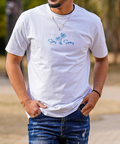 adamsJUGGLER(アダムスジャグラー)の「RTEGパームツリー&ガールティー(Tシャツ/カットソー・メンズ・ブラック/ホワイト・S/XXL/XL/L/M)」の16枚目の写真